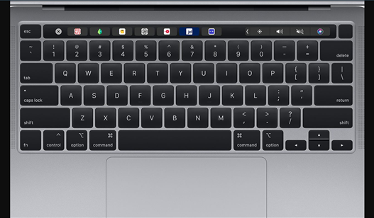 A Macbook keyboard