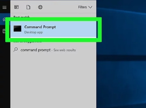 Access the Command Prompt application