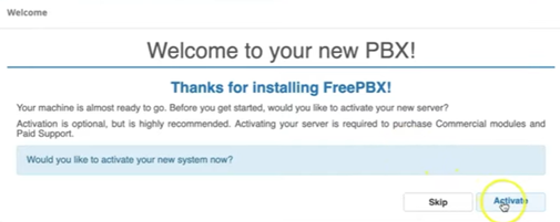 activate Free PBX