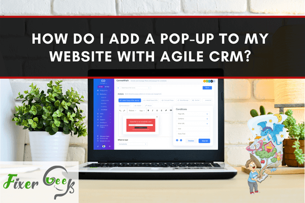 How do I add a pop-up to my website with Agile CRM?