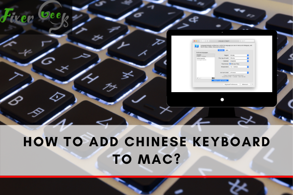 Add Chinese keyboard to Mac