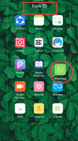 Adding the app to another folder