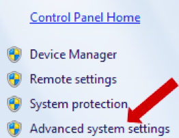 Advanced system settings