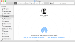 airdrop to connect with your device