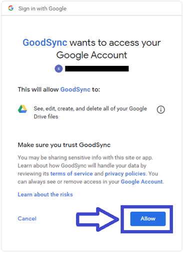 Allow to give GoodSync