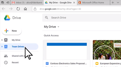 am Drives or your folder containing data