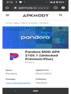 apkmody webpage