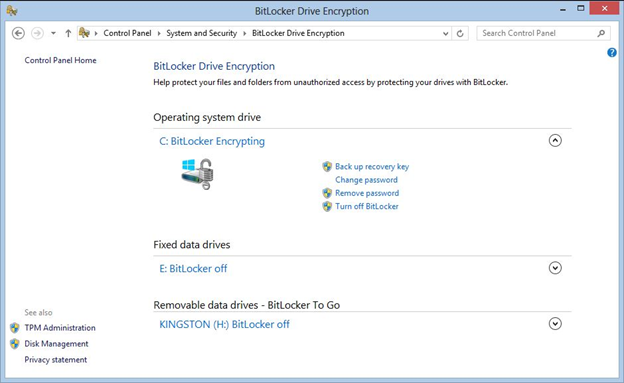BitLocker Data Encryption