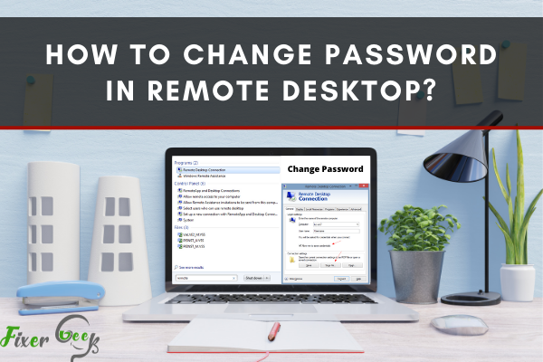 Change Password in Remote Desktop