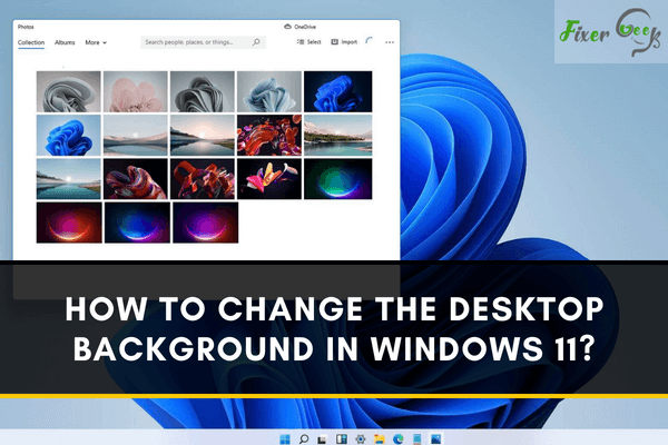 change desktop background