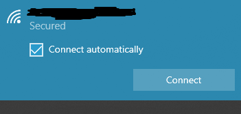 Choose Connect Automatically