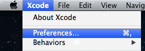 Choose X code preferences