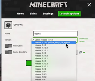 Choose your downloaded Opti Fine