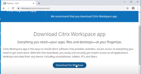 Citrix Workspace app download