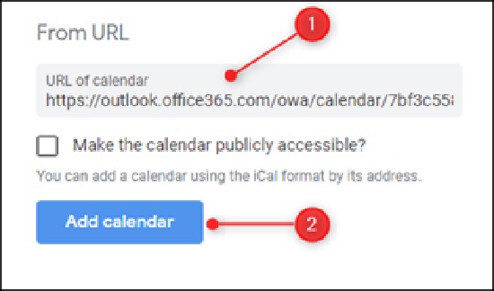 Paste the link and click Add Calendar