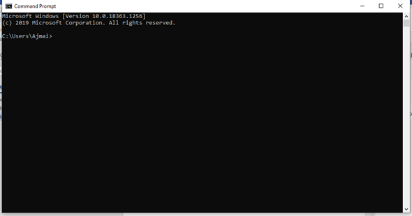 Command Prompt from Windows