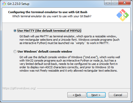 Configuring Terminal Emulator for Bash