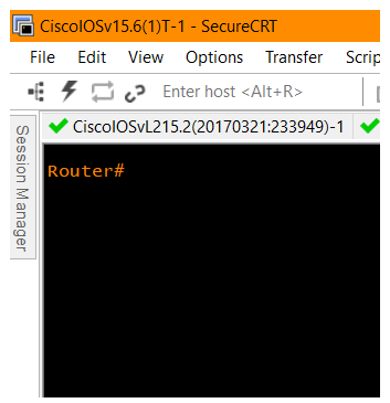 Connecting to Cisco Device
