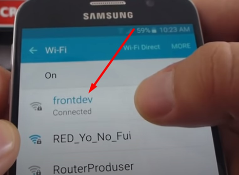 Connected WiFi network