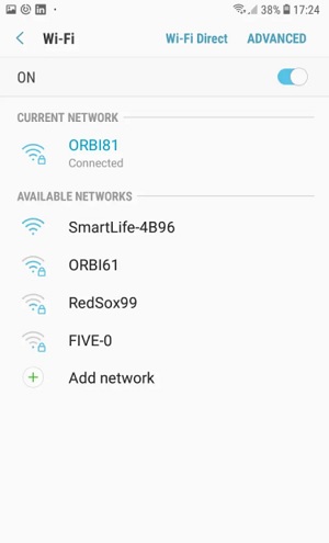 Connecting to a Wi-Fi network