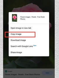 Copy picture on android