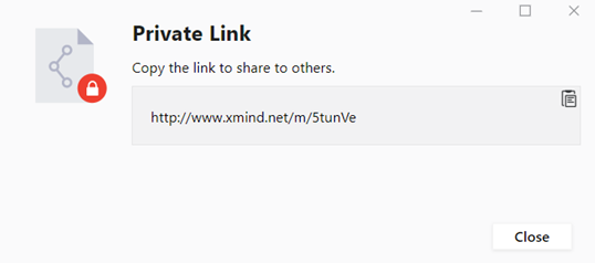 Copy the private link