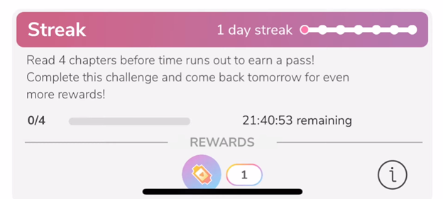 Daily challenges on episode iPhone