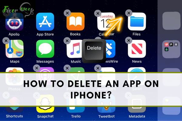 Delete an App on iPhone