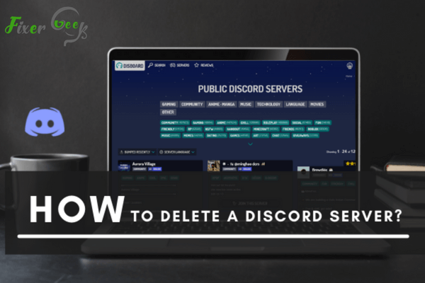 How to delete a discord server?