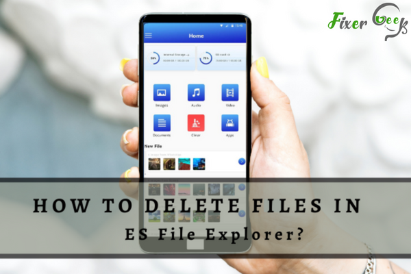 delete Files in ES File Explorer