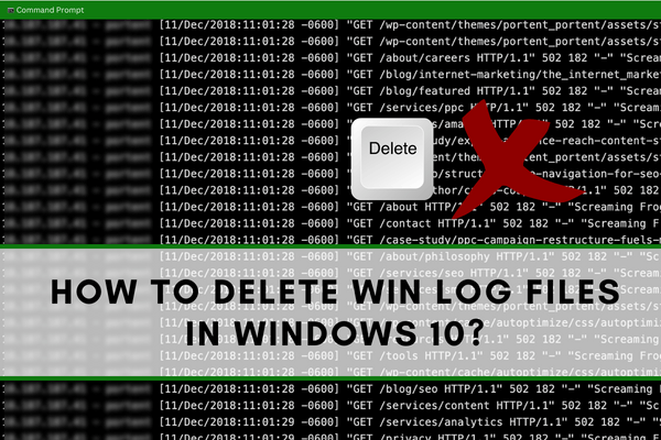 Delete win log files in Windows