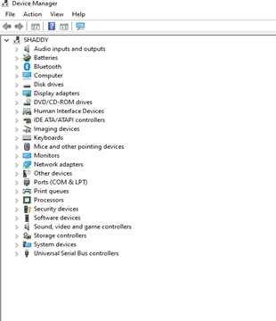 Device Manager on your PC