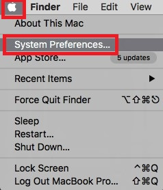 Directly open system preferences