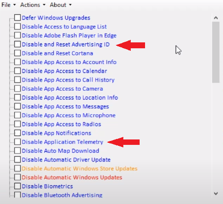 Disable and Reset Advertising ID