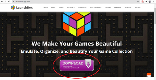 download link for Launchbox