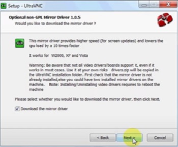 Download the mirror driver
