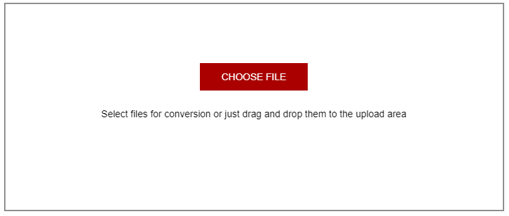drag and drop your file