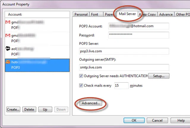 Email Server Setting