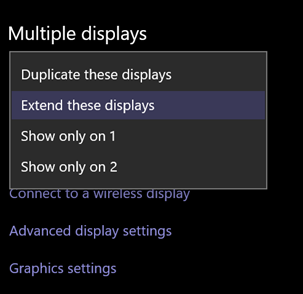 Extend these displays