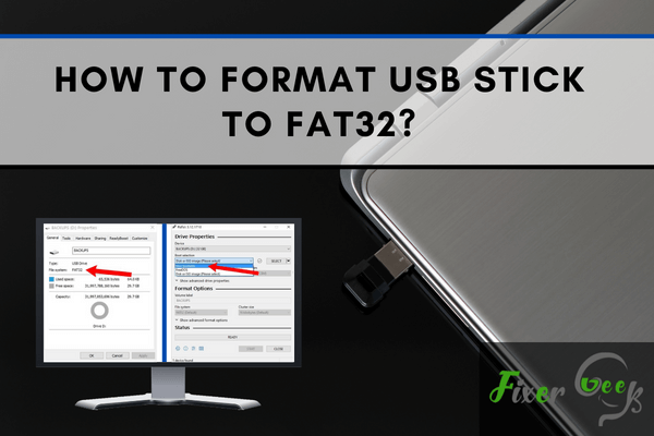 Format USB Stick to FAT32