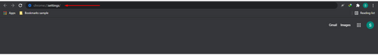 Go to chrome://settings