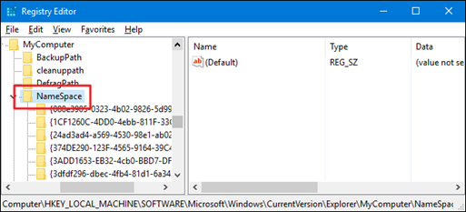 NameSpace key