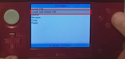 Install and delete CIA