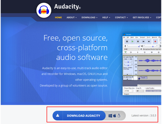 Install Audacity