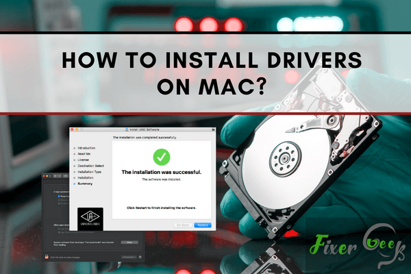 Install drivers on Mac
