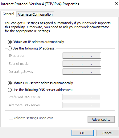 DNS server address
