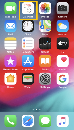iPhone Calendar icon