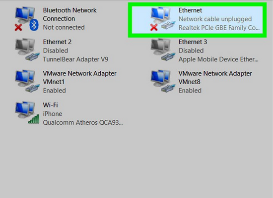 Join modem via Ethernet
