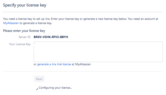 key from Atlassian