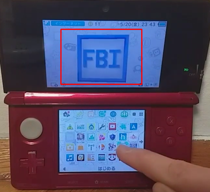 Launch FBI from your 3DS device